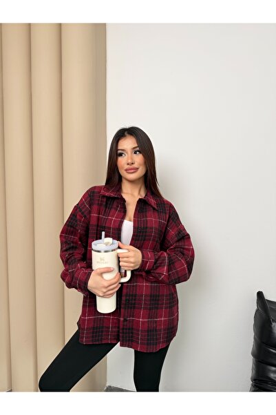 ikomteks Plaid Patterned Cashmere Lumberjack Shirt