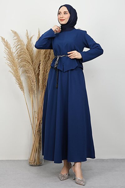 GİYZAMİLA Kathy Flarlı Suit Night Blue