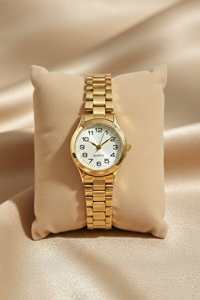 İnogge Cansios Model Günlük Kullanımda Su Geçirmez Yuvarlak Rakamlı Gold Kadı...