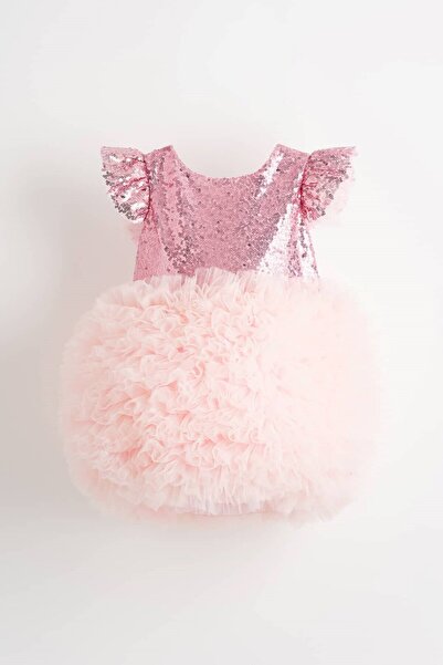 Banamio Luna Summer Fluffy Tulle Tutu Sequined Girls' Dress