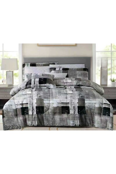 SFT Luxury summer double bed sheet set, 8 pieces, made of royal microfiber, s...