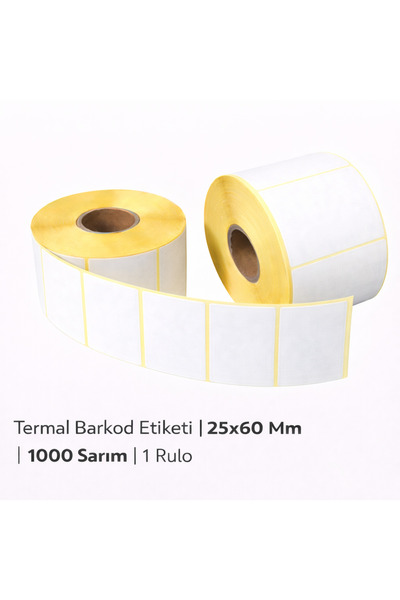 Blue Label Termalno Barcode Label | 25x60mm | 1000 omota | 1 rola