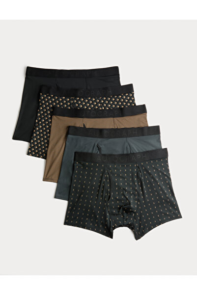 Marks & Spencer 5’li Geometrik Desenli Boxer Seti
