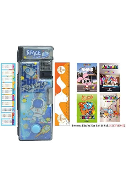 Taros 7651 2-Compartment Functional Pencil Case with Maze and Water Games Spa...