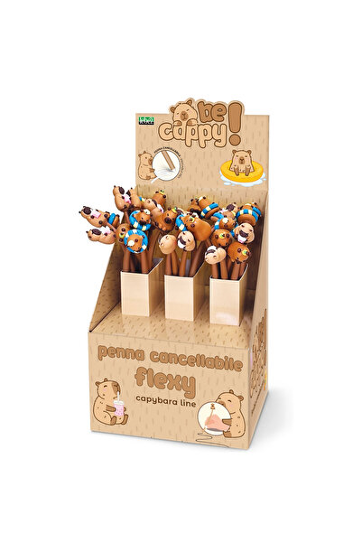 Lebez Pix flexibil BeCappy Capibara – care se sterge cu capac, 6 modele asort...