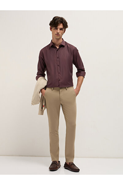 The Bear House By Styli Men Cotton Blend Striped Tailored Fit Formal Shirt