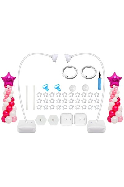 Printisor Kit pentru aranjare baloane, suport cu baze, tije si accesorii mont...