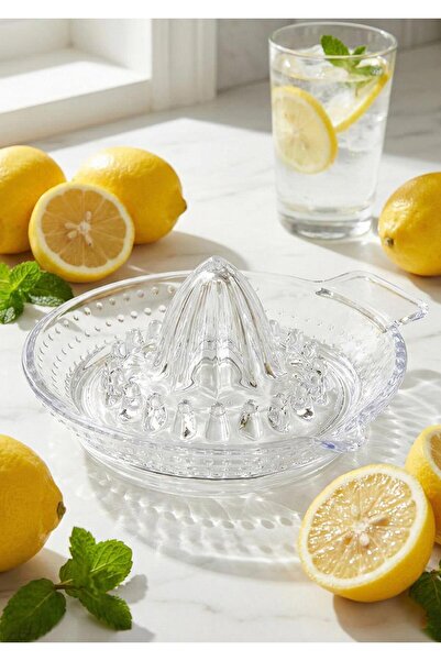 HomeTarz Glass Lemon Squeezer - Fruit Juicer