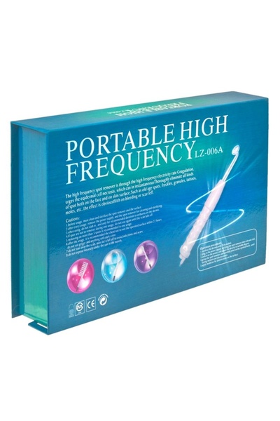 Dispozitiv facial portabil de înaltă frecvență – Instrument de înfrumusețare Electroderm pentru îngrijirea pielii și a scalpului