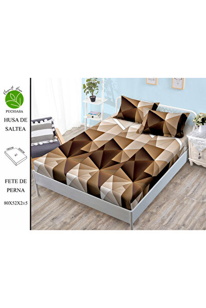 FIONNA.RO Stretchy Duvet Cover and Pillowcases Made of Finet 180x200cm - Tria...