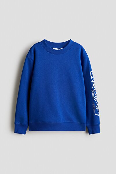 H&M Baskı Motifli Sweatshirt