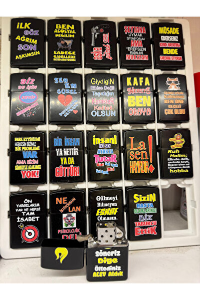 yalçın tobacco uzerı yazılı benzınlı cakmak