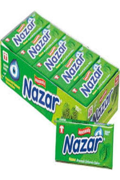 Nazar 5-Pack of Mint Flavored Sugar-Free Chewing Gum (1 Pack of 20 Pieces)