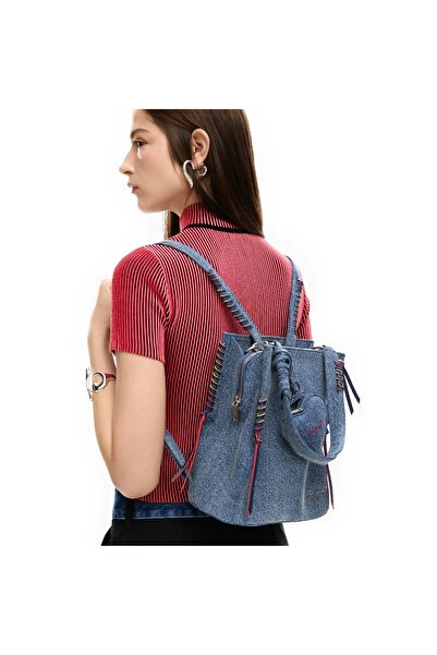 Desigual Women's Backpack , Desigual, Torio Denim Sumy Mini Soft series, Blue