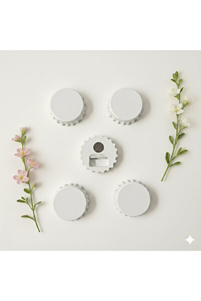 ARY Hediyelik 5 cm Yuvarlak Açacak Magnet - Baskısız 20 Adet