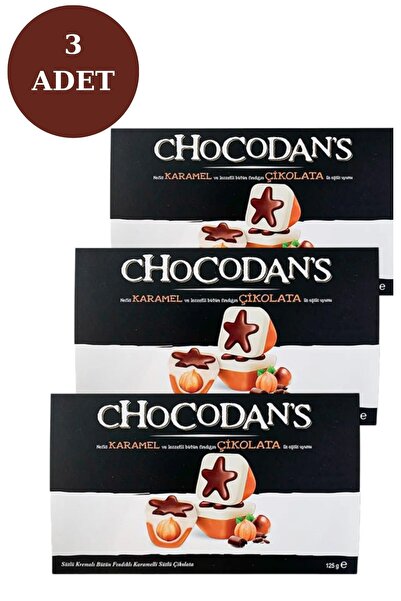Şölen Chocodans Sütlü Kremalı Bütün Fındıklı Karamelli Sütlü Çikolata 125 GR ...