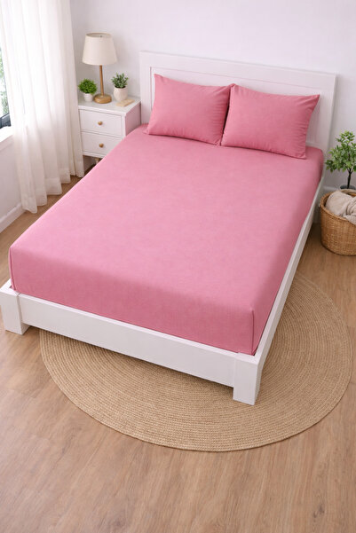 Madame Home Double Ranforce Elasticated Sheet Set Corner Depth +30 cm – 100% ...