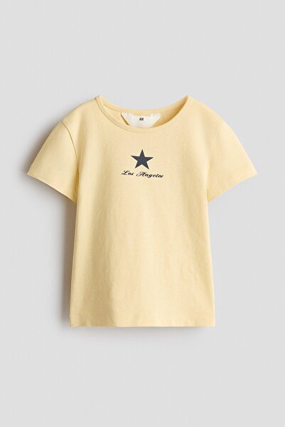 H&M Baskı Motifli ve Pamuklu Üst