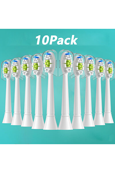 Choice1 ١٠ قطع بيضاء، ٥-٢٠ قطعة رؤوس فرشاة أسنان بديلة متوافقة مع رؤوس فرشاة ...