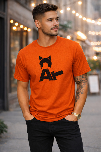 ArtYus Cat Printed Cotton Relaxed Fit Round Neck Unisex T-Shirt