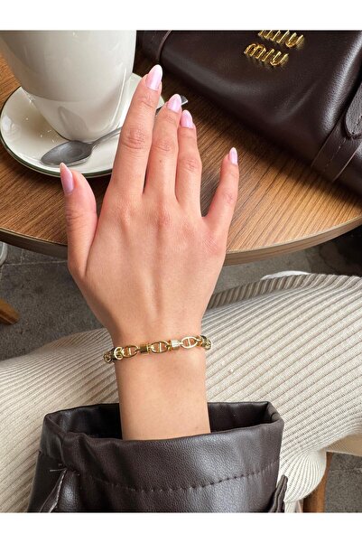 Kius Geo Pattern Gold Bracelet