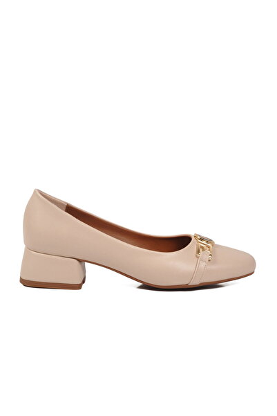 Pierre Cardin Cream Light Women's Low Heel Shoes Pc-55128 Z