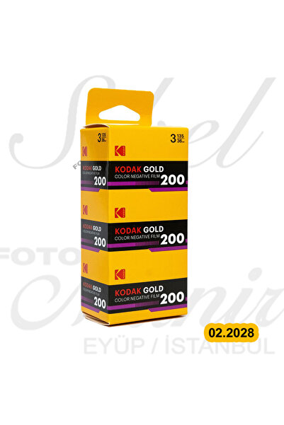 Kodak Gold200 36- 3LÜ PAKET RETRO 1980S(02.2028)