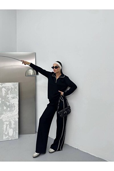 DAME Women's Half Pat Polo Collar Modal Track Suit