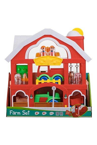 ELITECOMMERCEMARKET Set Prescolar Ferma cu Hambar Efecte Sonore & Lumini