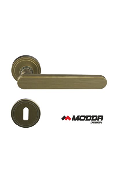 Moss Rozetli Oda Kapı Kolu Mat Antik Bronz H
