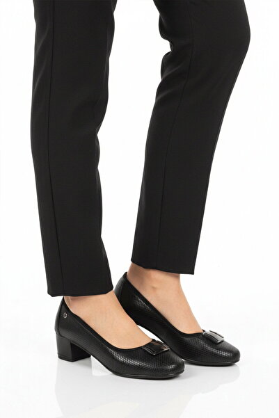 Pierre Cardin Black Women's Low Heel Shoes Pc-54940 Z