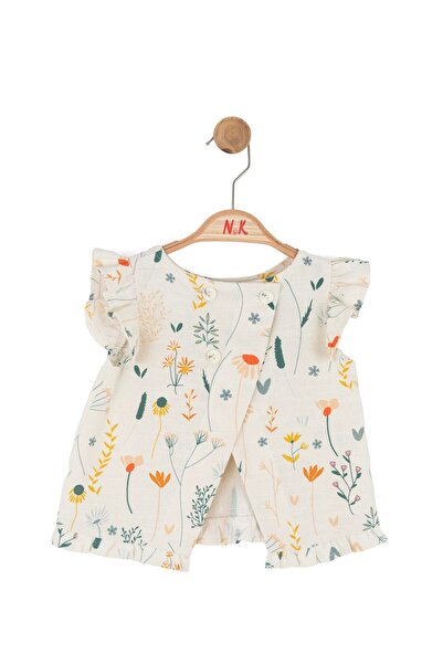 nk kids Κοριτσίστικη Μπλούζα με Ηλιοτρόπια NK-31609