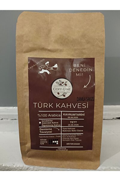 Coff-line Damla Sakızlı Türk Kahvesi – Kahvesi Güçlü, Damla Sakızı Kararında