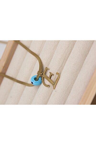 Tiştok accessory KARARMAZ ÇELİK KADIN GOLD NAZAR BONCUĞU İTALYAN ZİNCİR KİŞİY...