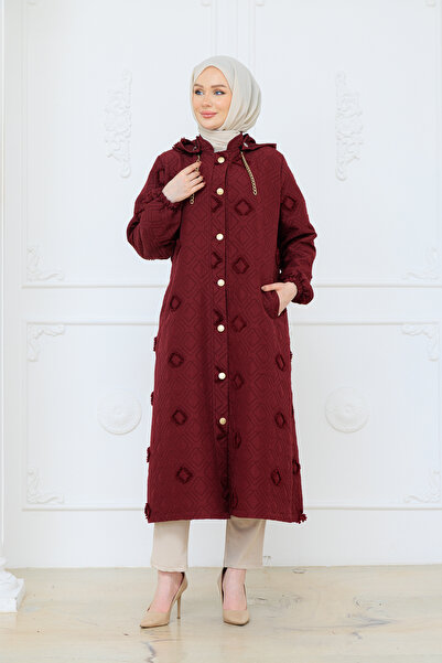 Pamuk Butik Șapcă matlasată cu franjuri, mărime mare, pentru femei