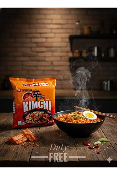 hijazigroup Nongshim Kimchi Ramyun Noodle 120GR × 5 adet