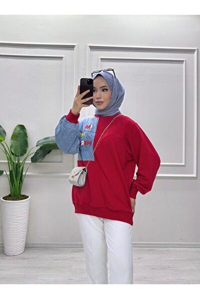 moda acar Standard Size Kot Detail Sweat