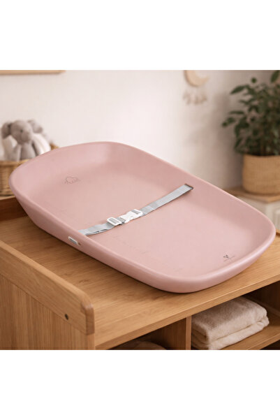 Cangaroo Nuvia Pink waterproof changing mat, with belt and scale, 0-12 months