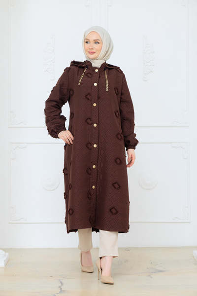 Pamuk Butik Women's Fringed Plus Size Quilted Cap