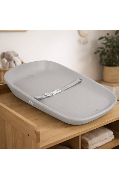 Cangaroo Nuvia Grey waterproof changing mat, with belt and scale, 0-12 months