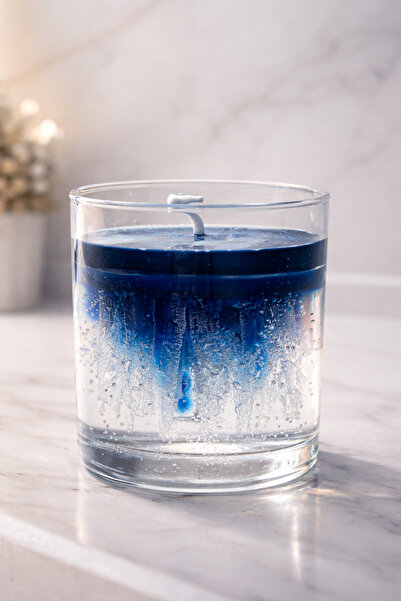 BİLGELİS Okyanus Buzul El Yapımı Jel Mum