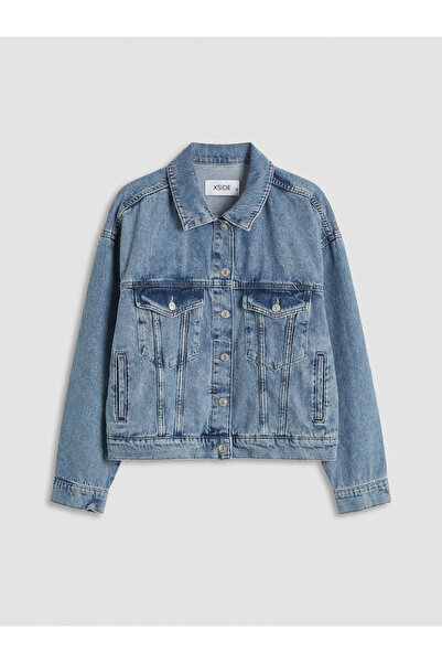 LC Waikiki سترة جينز نسائية بياقة روبا من UZG STORE للنساء الأنيقات