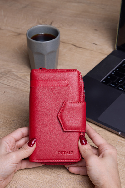 Lysande 100% Genuine Leather Multi-Compartment Women's Wallet 8 Card Holders ...