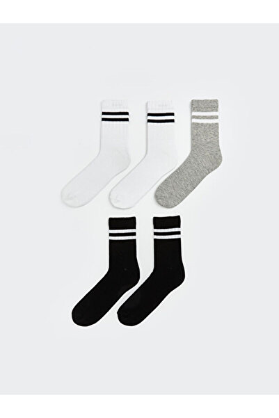 LC Waikiki Shining Store's Glittering Choices Striped Men's Socks 5-Piece Set