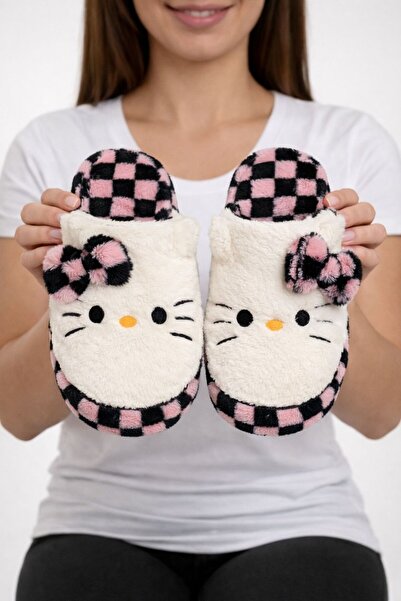 STOCON Hello Kitty Figured Girls' Plush House Slippers – Soft, Non-Slip, and ...