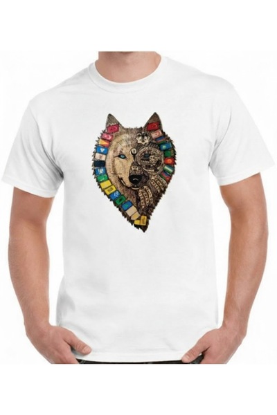 YK WEAR Μπλουζάκι με στάμπα τουρκικής σημαίας BOZKURT για Γυναίκες / Άνδρες