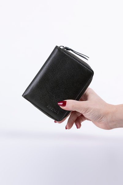 Lysande 100% Genuine Leather Small Women's Wallet Practical and Minimalist Khaki