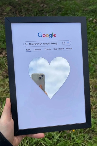 BİRBEYSTORE Dünyanın En Yakışıklı Erkeği Ahşap Aynalı Tablo Sevgililer Günü H...