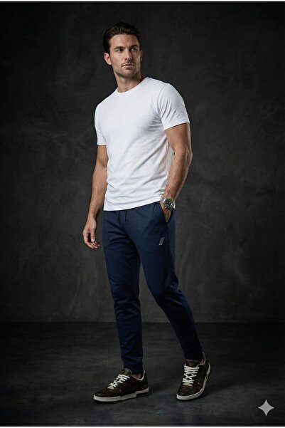 Plus Scorpion Tapered fit sweatpants with Elastic Waist