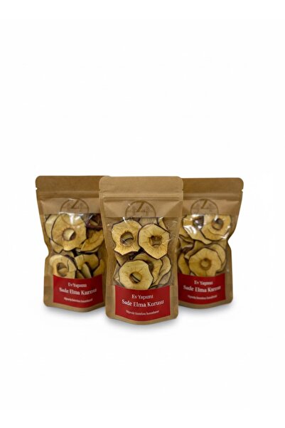 ZERBAP 100% Natural Plain Dried Apples 3-Pack Advantage Pack (3 X 50 g)